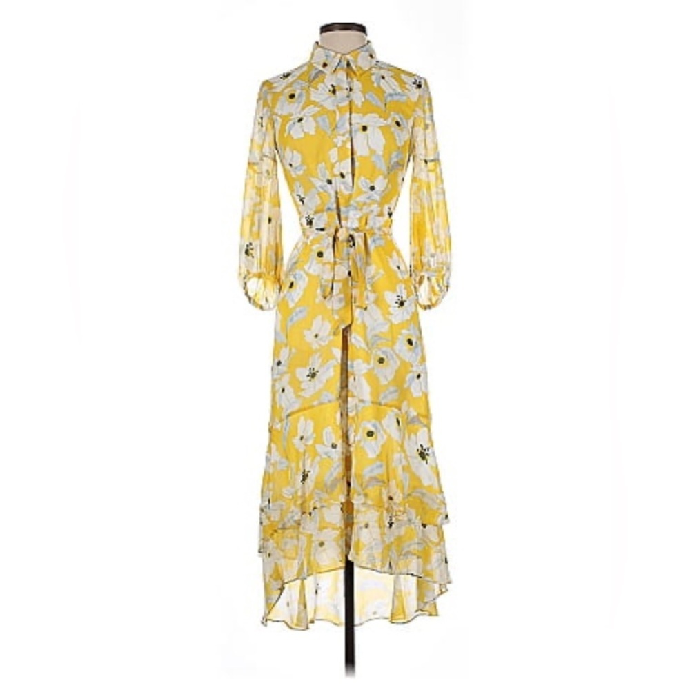 Banana republic Floral Yellow Dress (discounted for blemish)